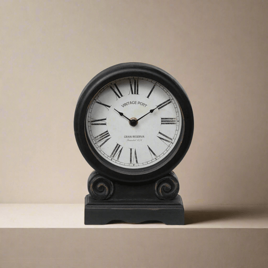 Antique-Style Roman Numeral Mantel Clock