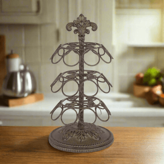 Vintage Acanthus Coffee Pod Carousel Organizer