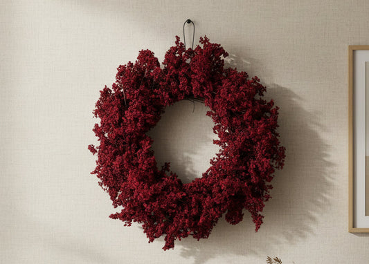 28" Mini Berry Red & Burgundy Wreath