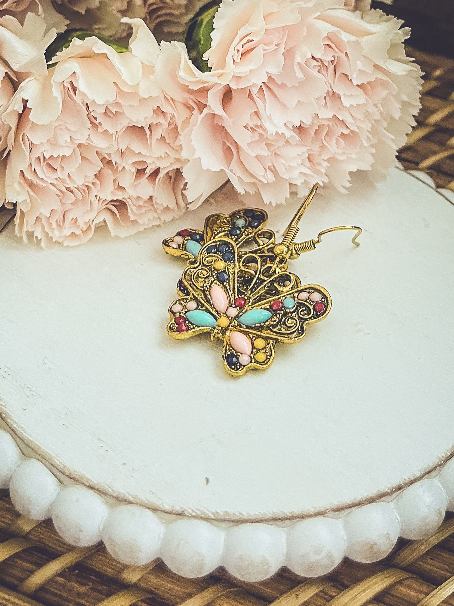 Beautiful Vintage Inspired Butterfly Earrings