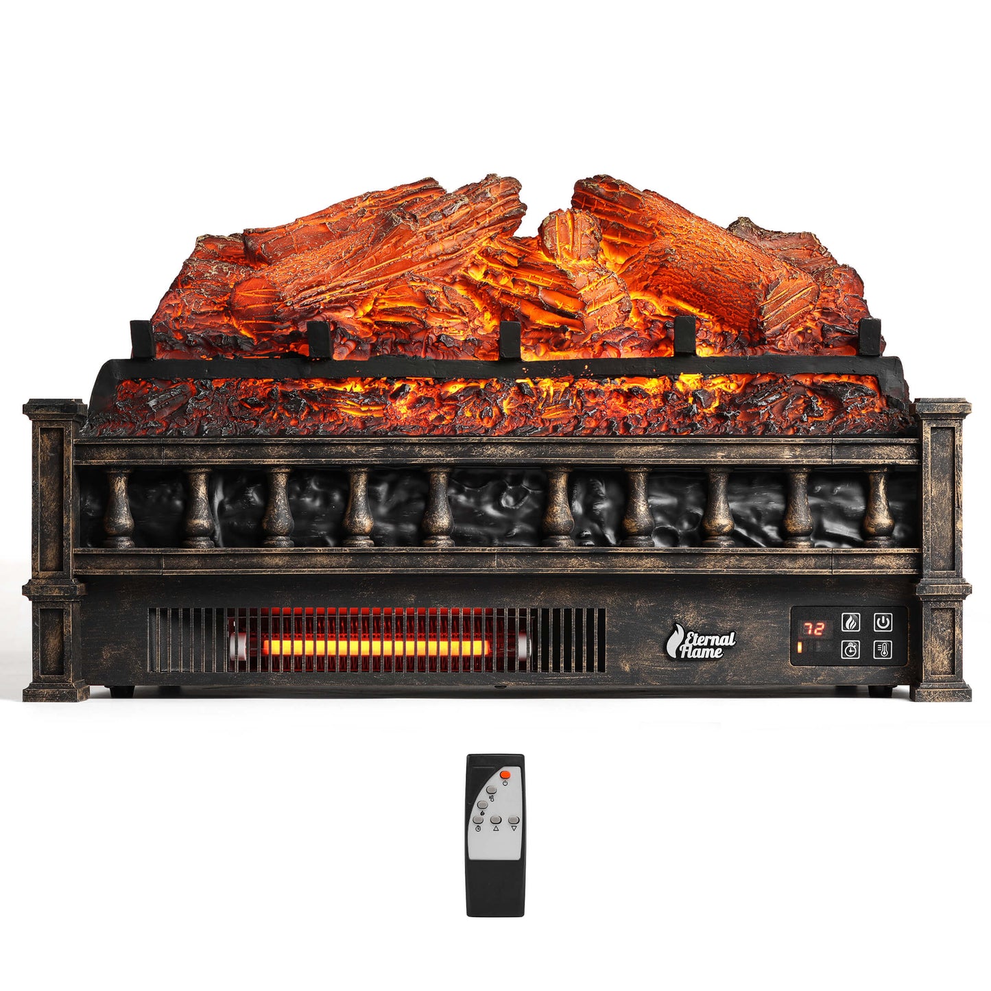 (Open) Eternal Flame EF23-LG Electric Fireplace Logs
