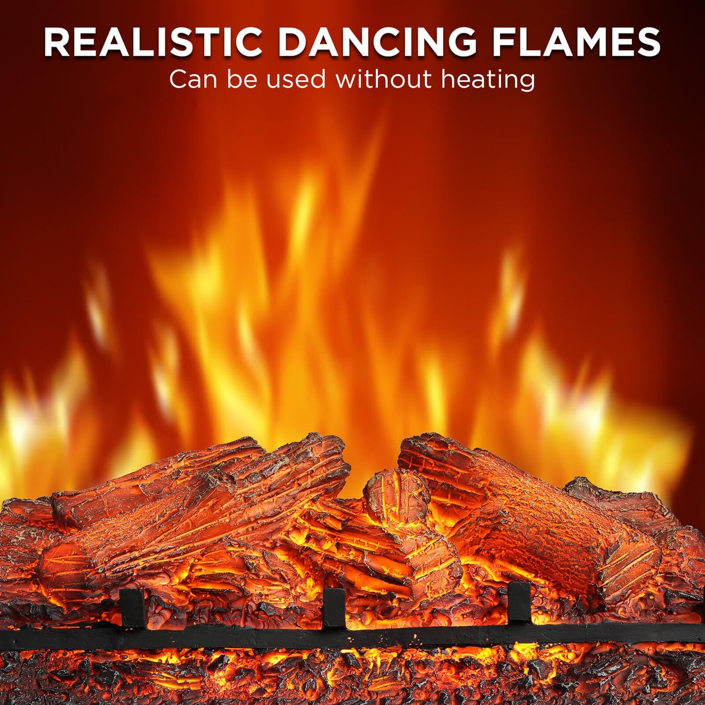 (Open) Eternal Flame EF23-LG Electric Fireplace Logs