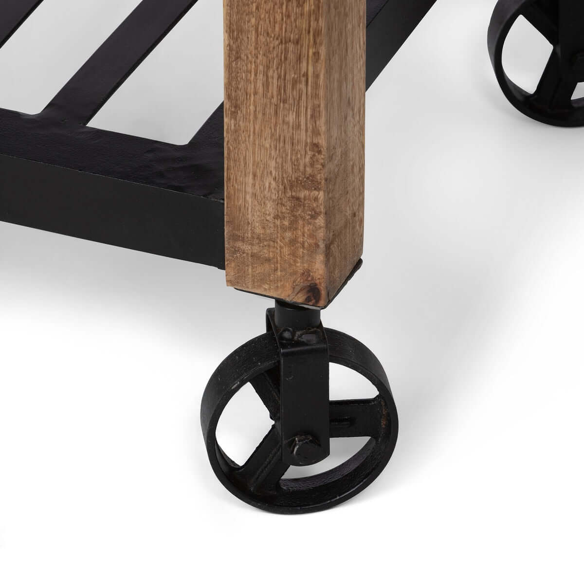 Vintage Rolling Garden Cart with Drawers