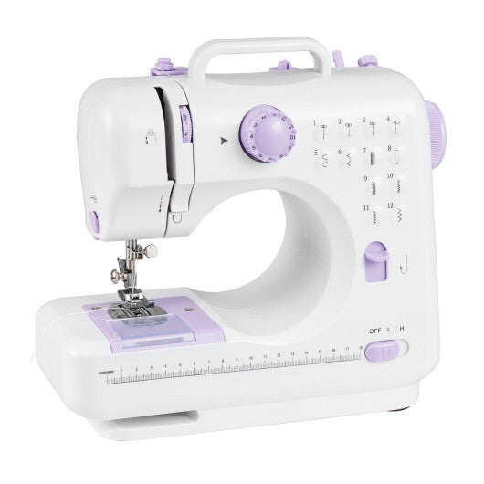 Sewing Machine for Beginners Mini Sewing Machine with 12 Built-in Stitches