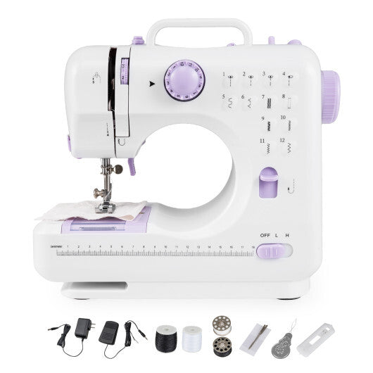 Sewing Machine for Beginners Mini Sewing Machine with 12 Built-in Stitches
