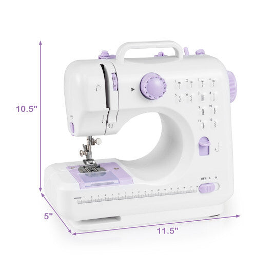 Sewing Machine for Beginners Mini Sewing Machine with 12 Built-in Stitches