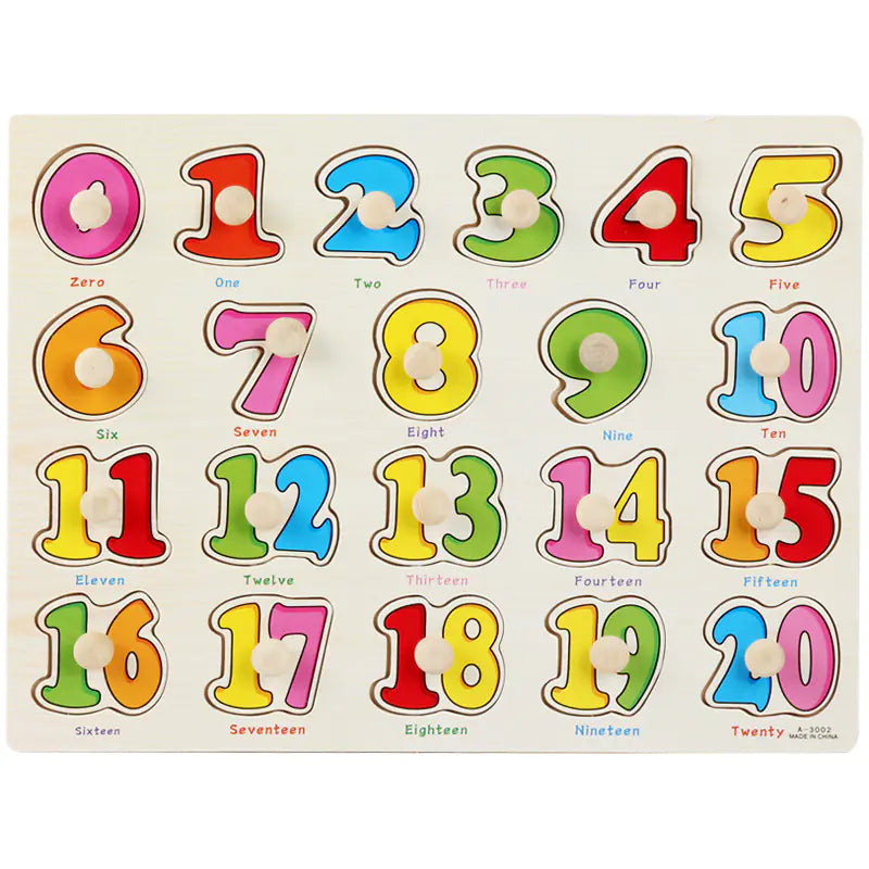 Montessori Pegged Wooden Puzzles