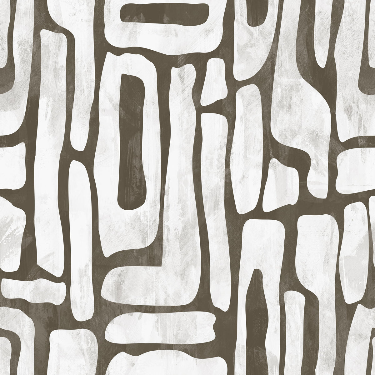 Earthy Abstract Shapes Wallpaper – Modern Organic