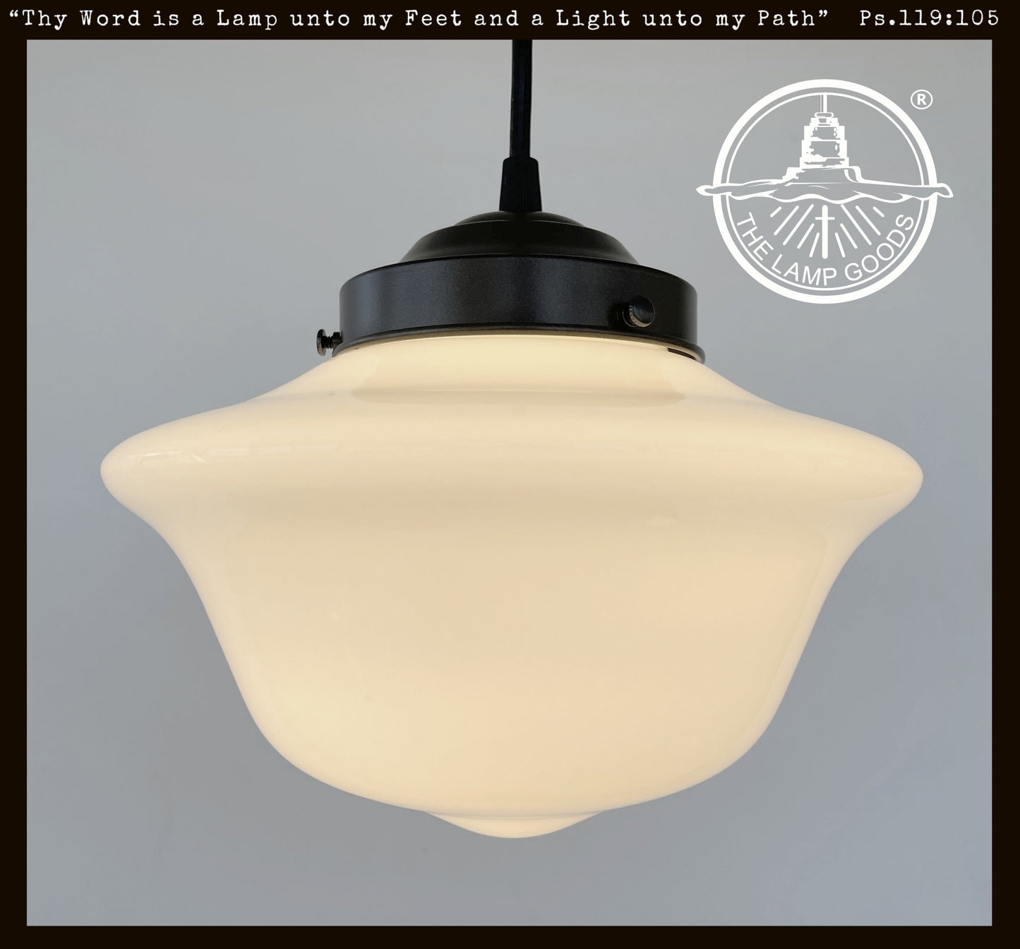 STYLISH MODERN SCHOOLHOUSE 1930s Globe Pendant Light