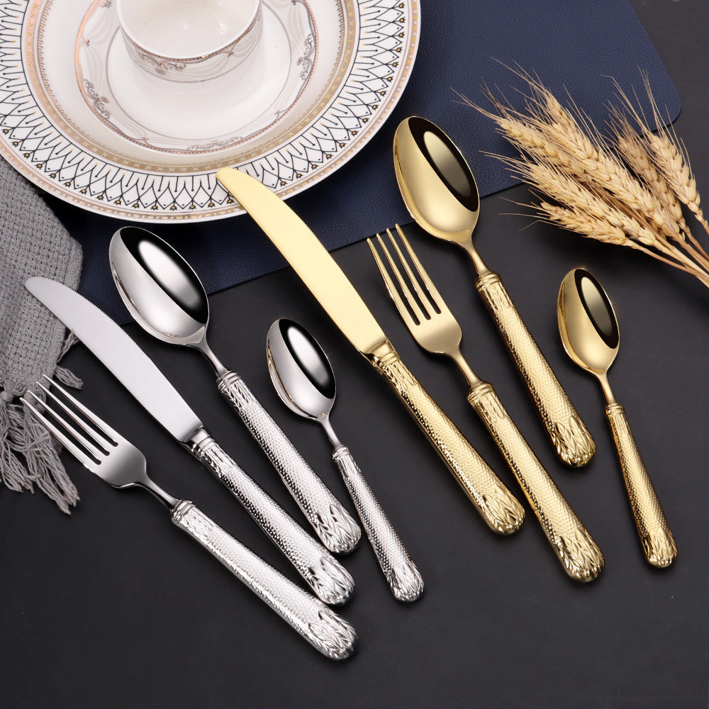 Elnoora Gold & Silver Luxury Cutlery Set