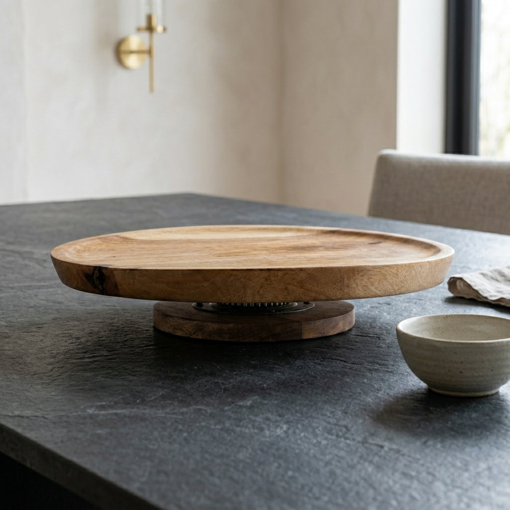 Mango Wood Lazy Susan Turntable