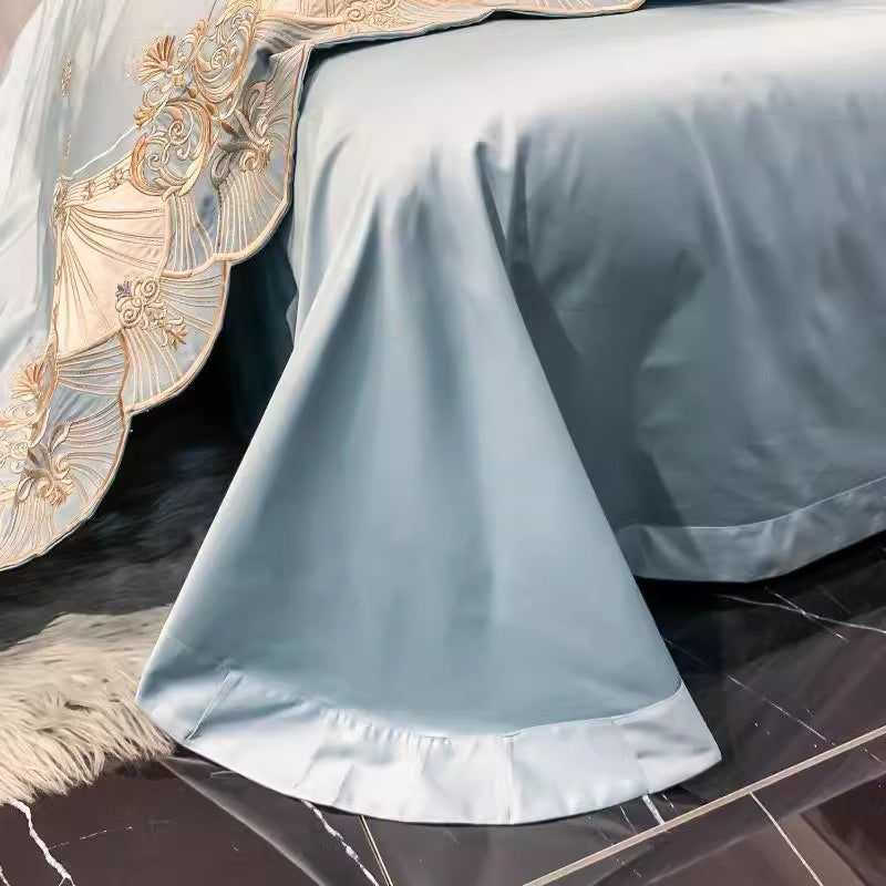 European Luxury Long-Staple Cotton Embroidered Bedding Set