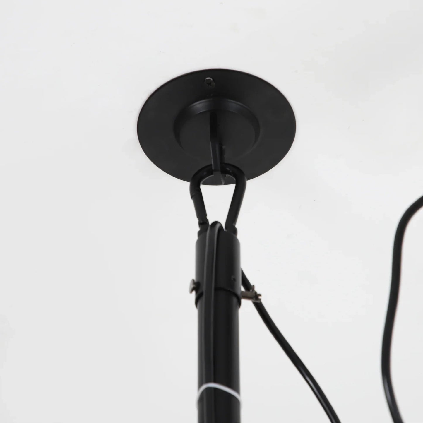 20 Inch Vistula Outdoor DC Motor Black Industrial Hanging Buckle Downrod Ceiling Fan with Light