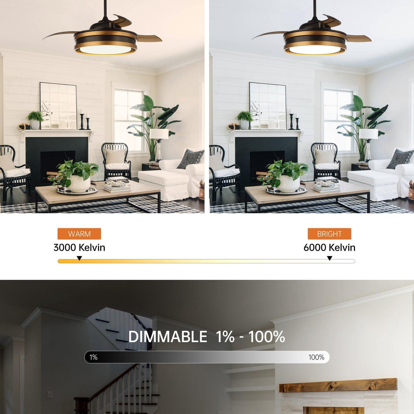 52" Mayna Smart Fan With Led Light