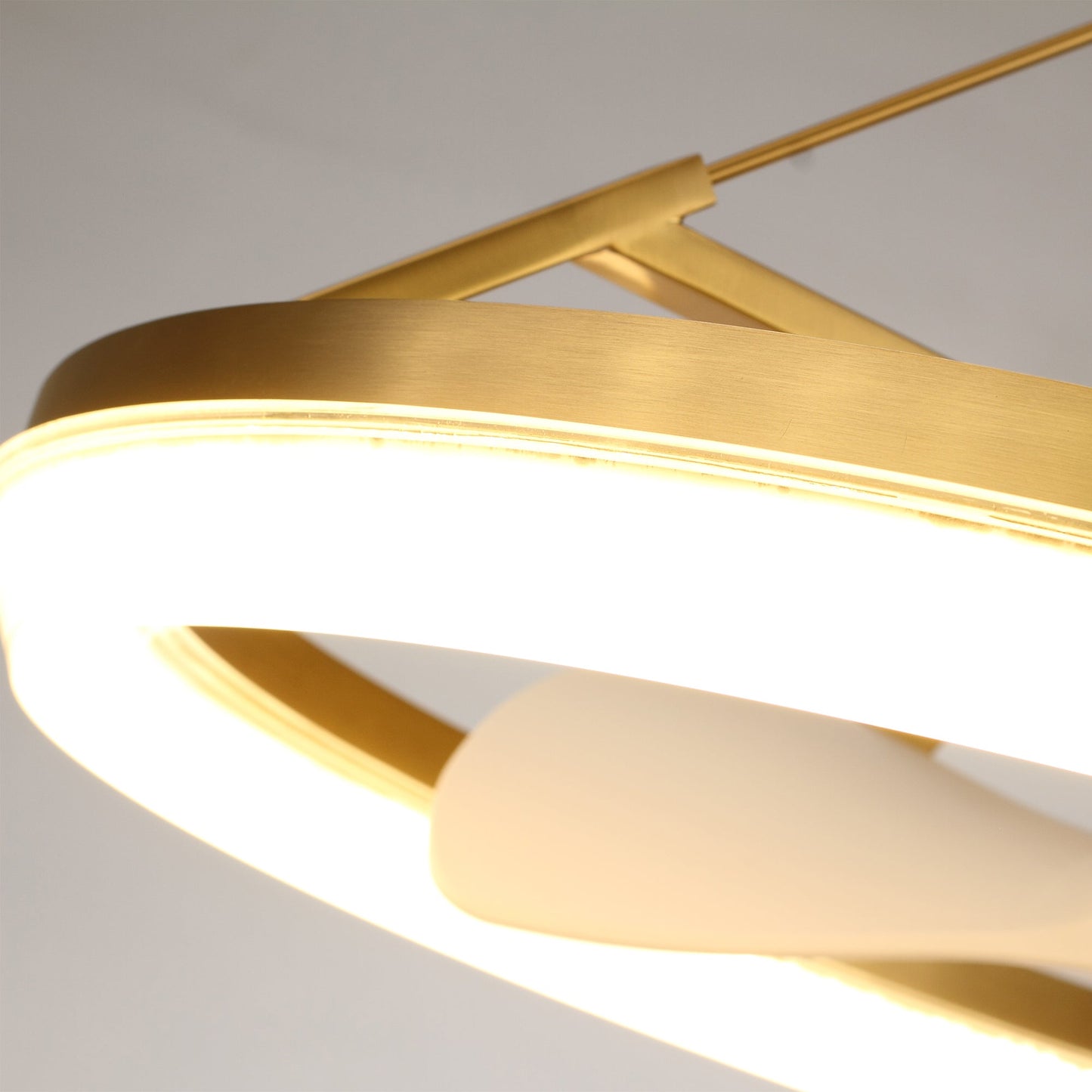 30 Inch Mona Golden Downrod Mount Fandelier with Remote Control