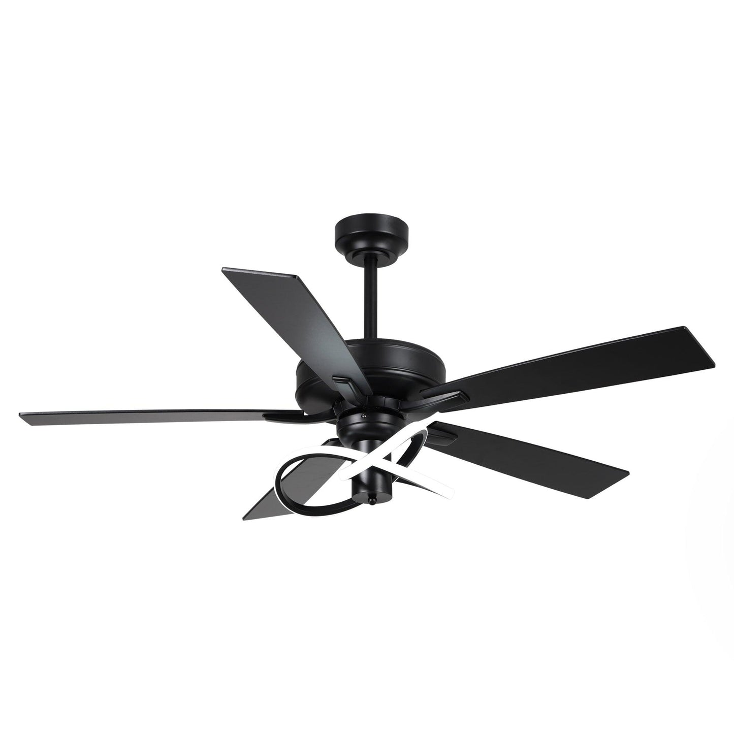 52 Inch Oregon DC Motor Modern Downrod Ceiling Fan with LED Light