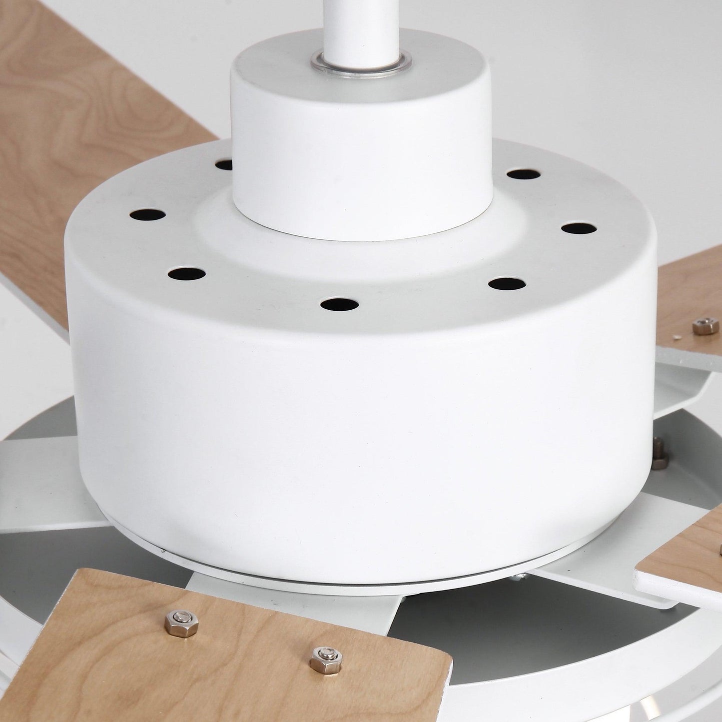 52 Inch Bernice DC Motor Industrial Downrod Ceiling Fan with LED Light and Remote Control