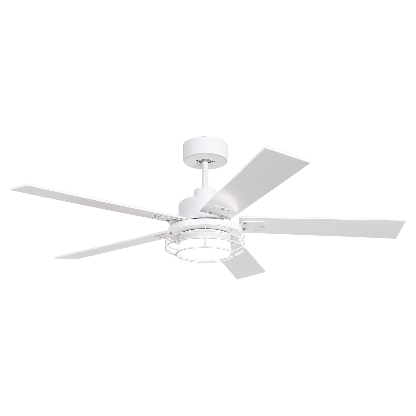 52 Inch Bernice DC Motor Industrial Downrod Ceiling Fan with LED Light and Remote Control
