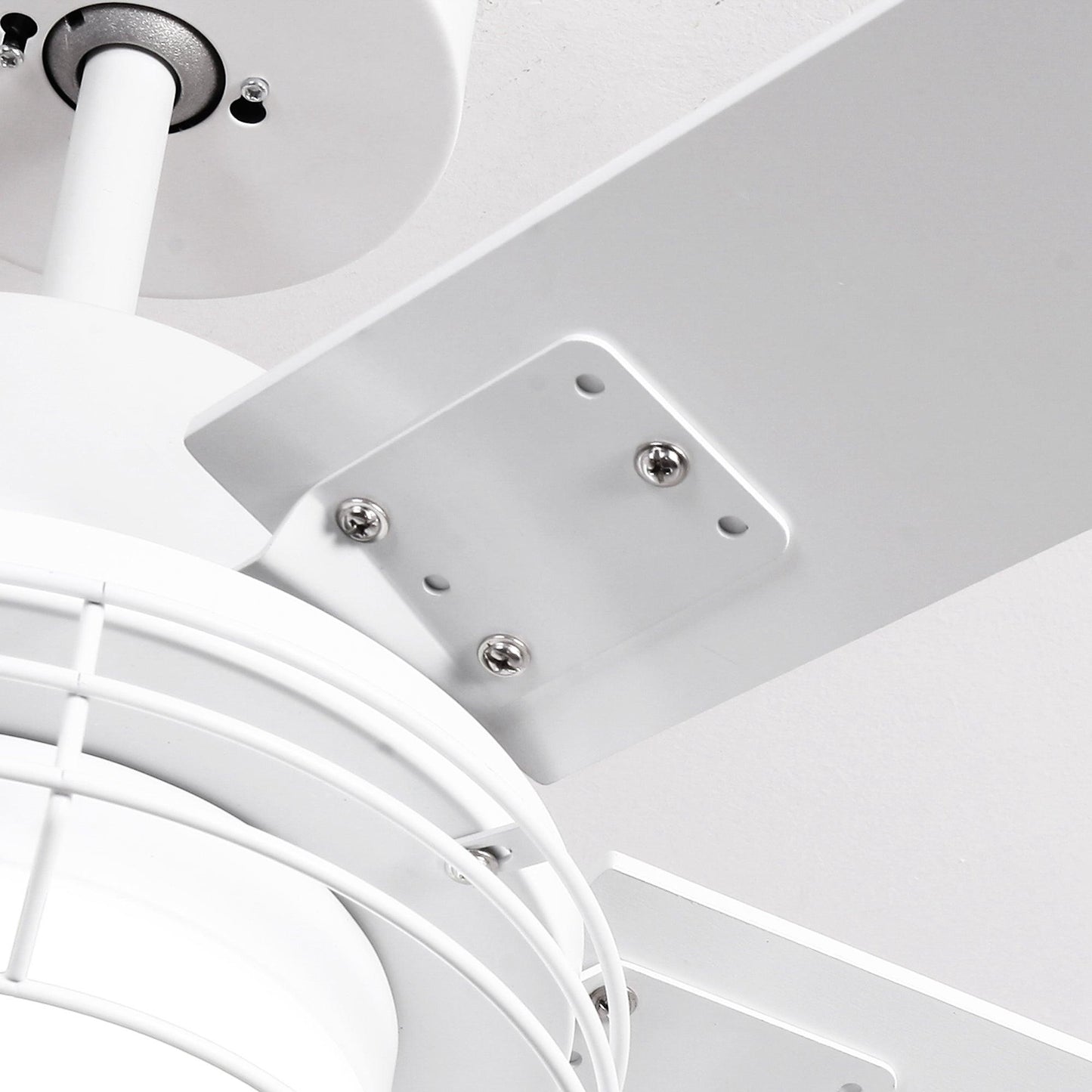 52 Inch Bernice DC Motor Industrial Downrod Ceiling Fan with LED Light and Remote Control