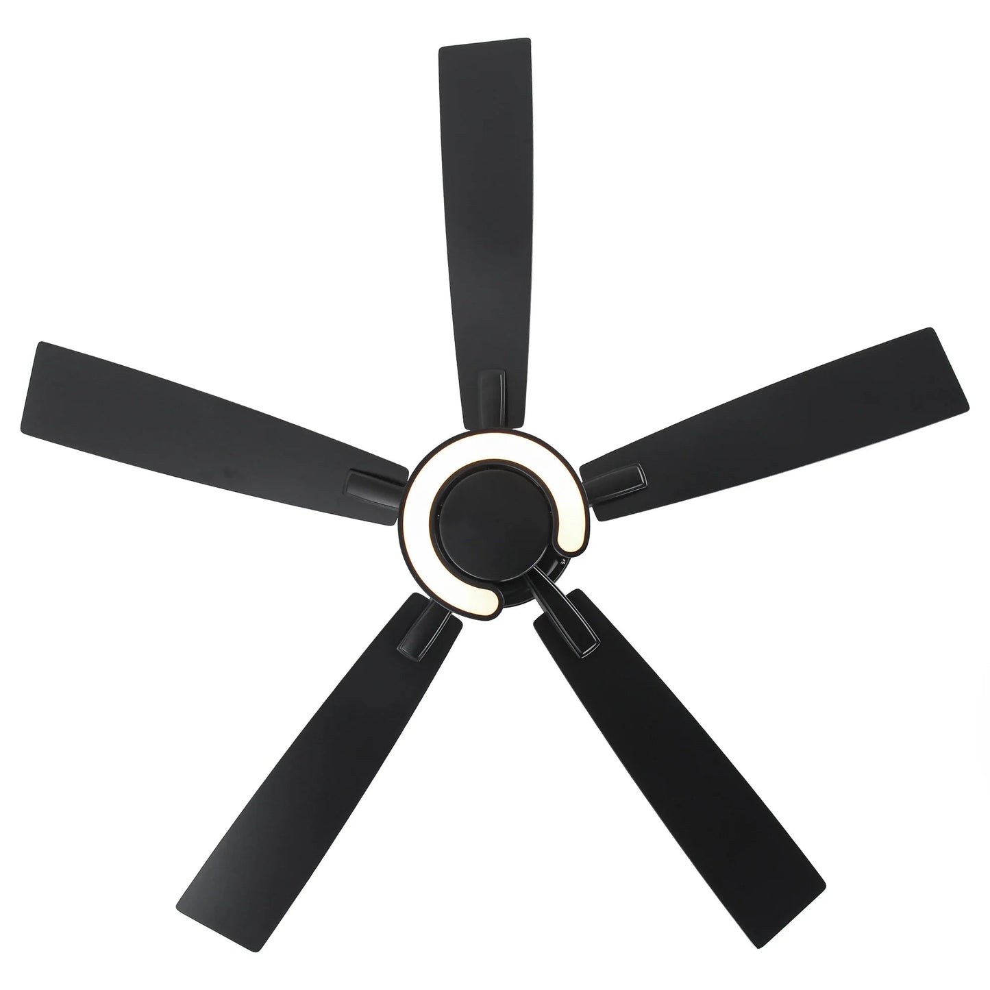 52 Inch Arlen Double-sided Blades Downrod Mount LED Ceiling Fan with Remote Control