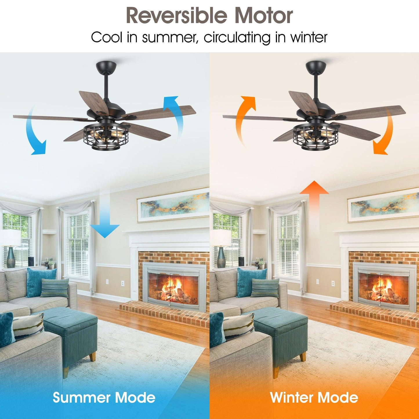 52" Paquette In Indoor Matte Black Industrial Ceiling Fan With Remote Control And Light Kit