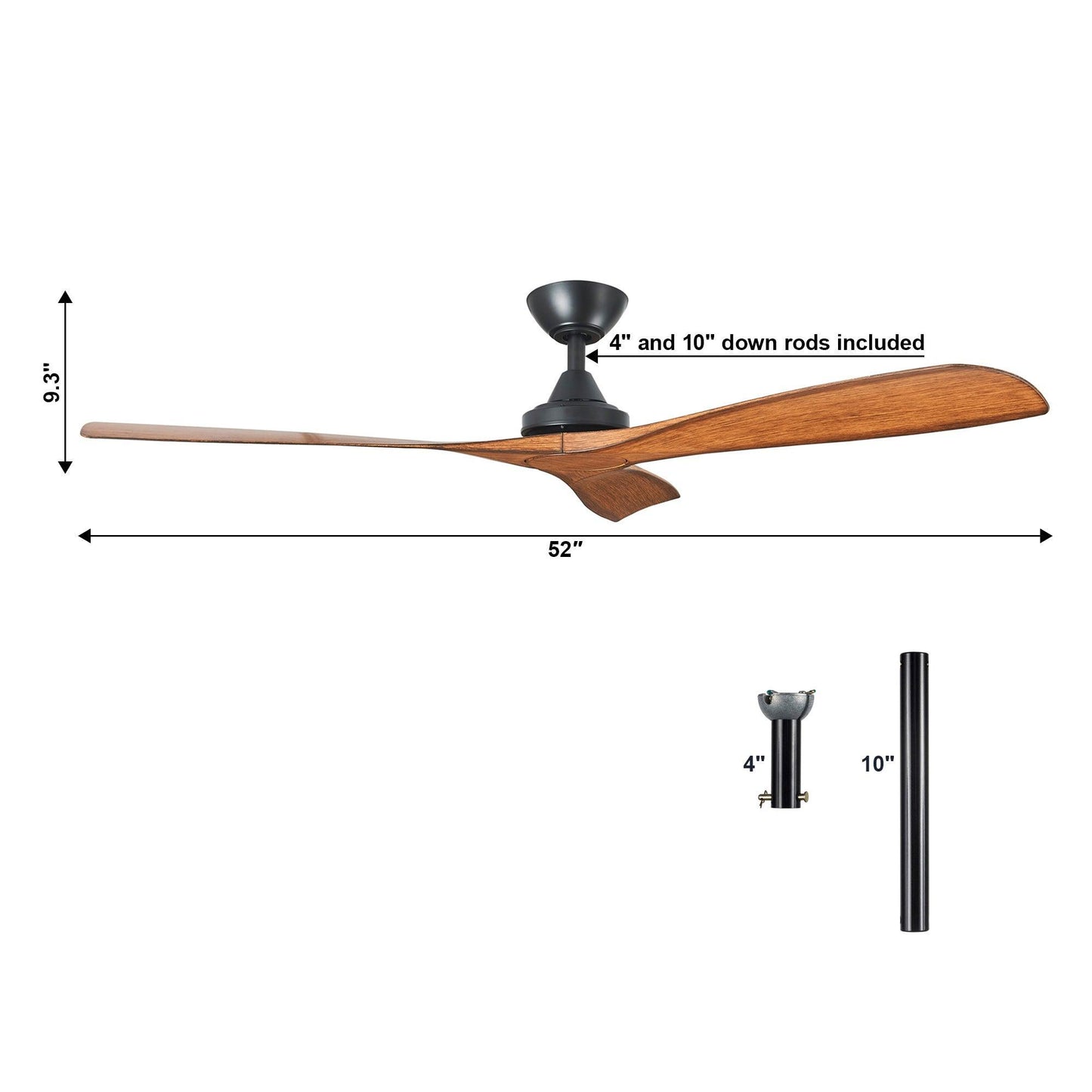 52" Jovie Ceiling Fan with Remote Control