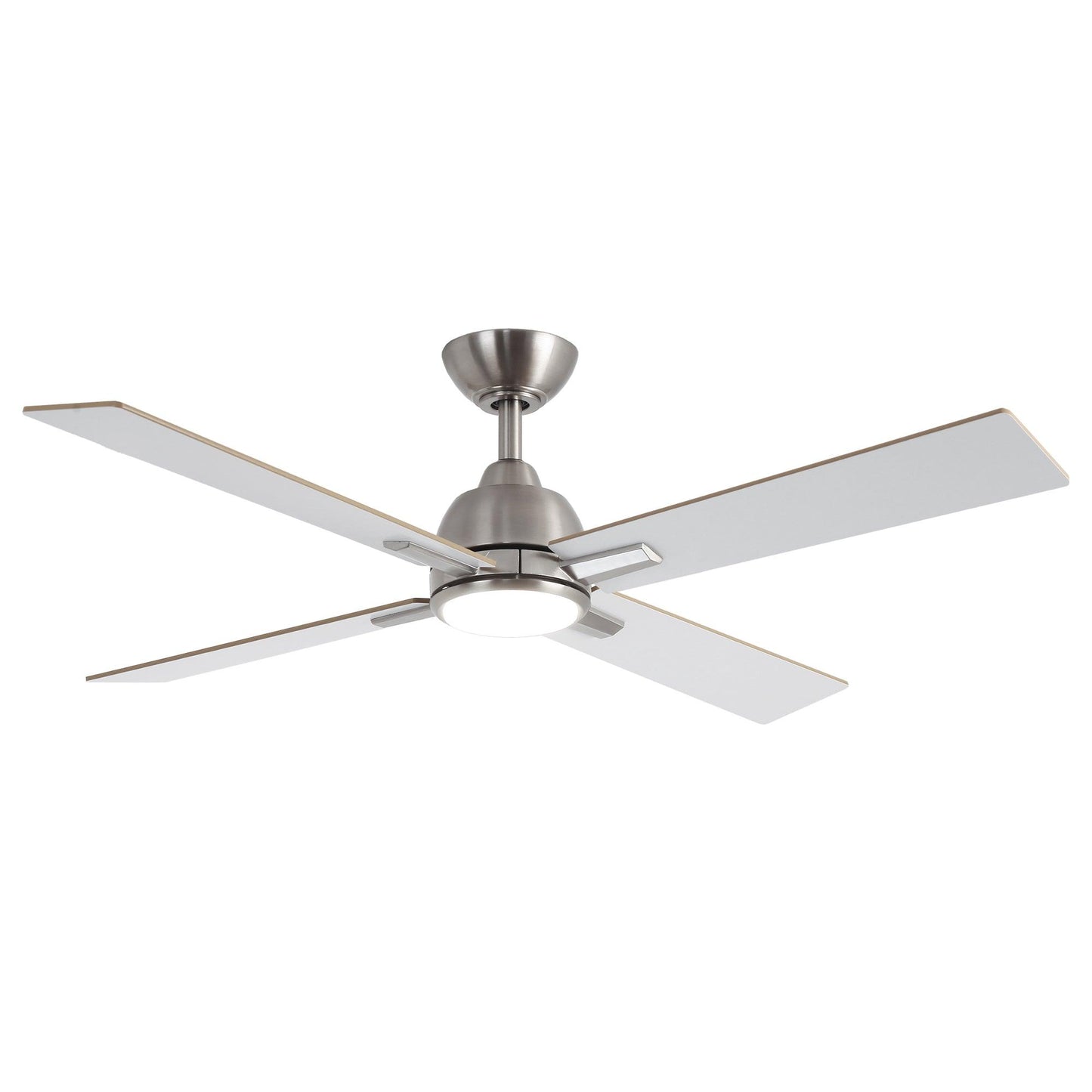 48" Linden DC Motor Downrod Mount Reversible Ceiling Fan with Lighting and Remote Control