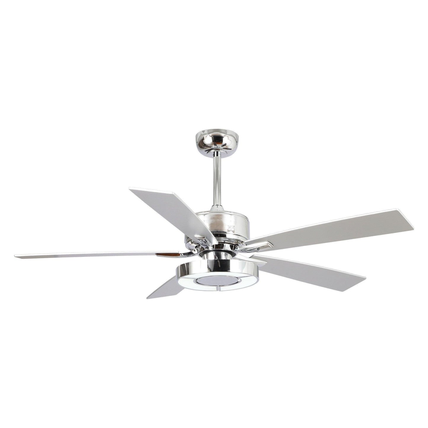 52" Vendome Industrial Downrod Mount Reversible Ceiling Fan With Lighting And Remote Control