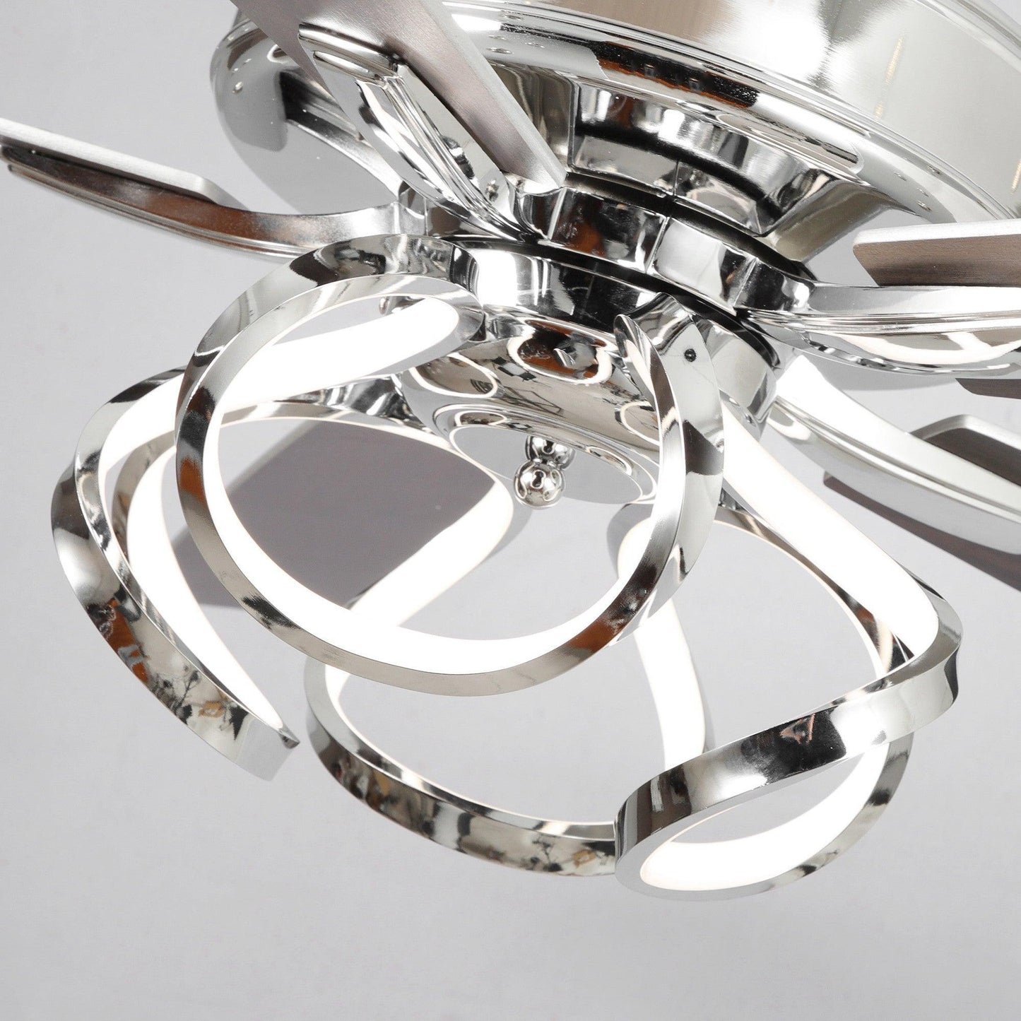 52" Zelda Modern DC Motor Downrod Mount Reversible Ceiling Fan With Remote Control