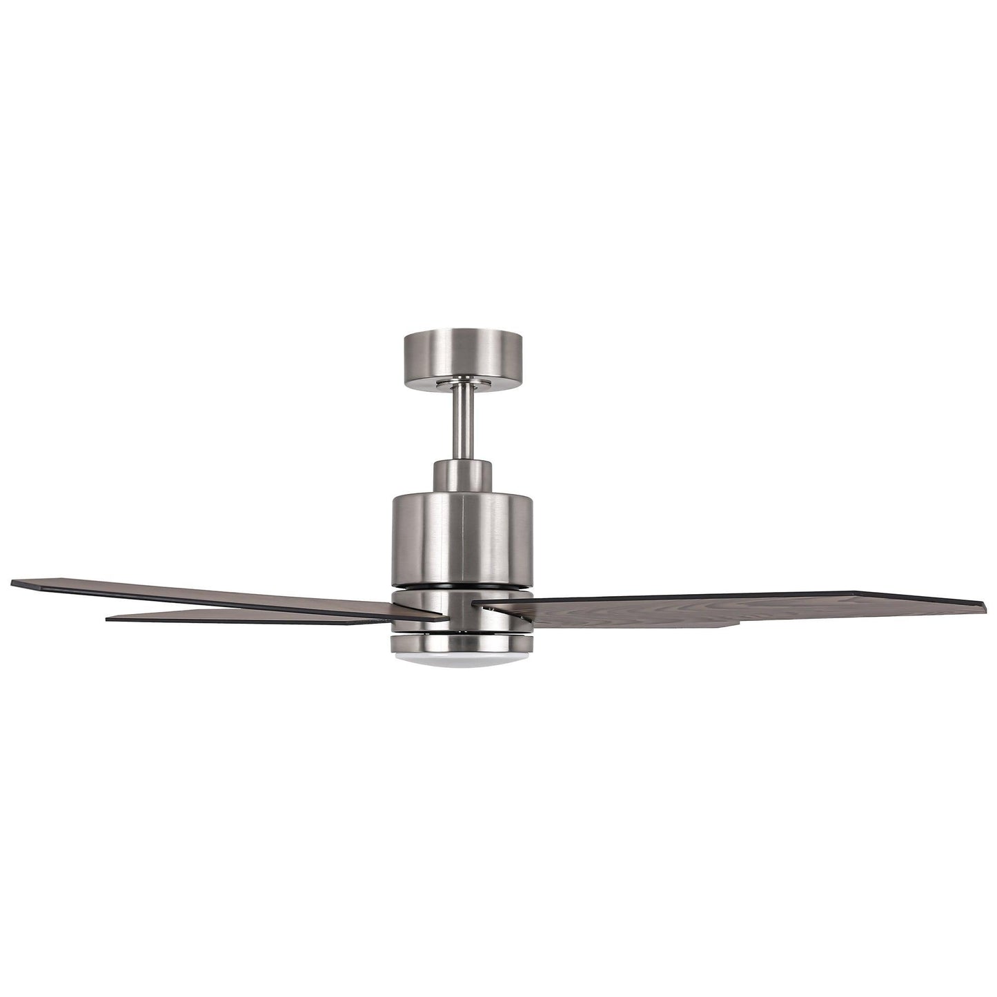 52" Ashby Industrial Satin Nickel DC Motor Ceiling Fan with LED Lighting and Remote Control