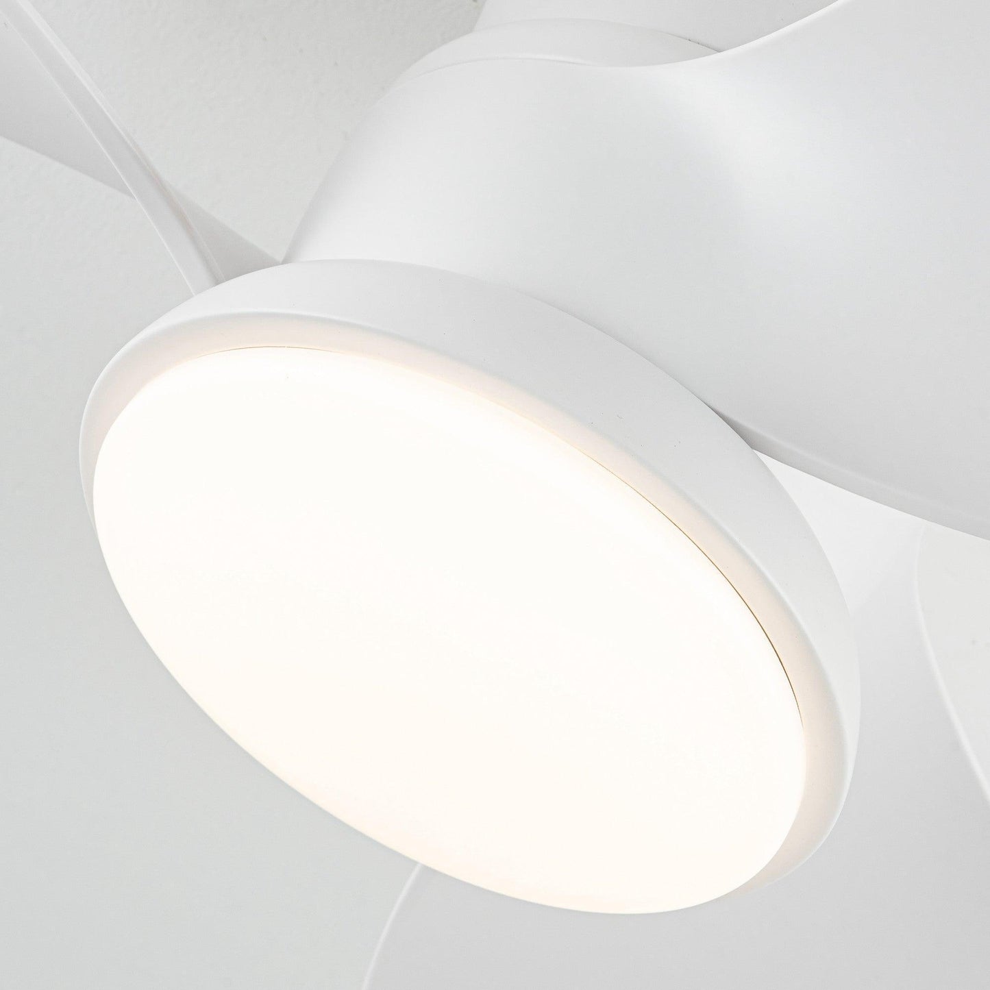 31" Mazon Modern DC Motor Flush Mount Reversible Ceiling Fan with LED Lighting and Remote Control