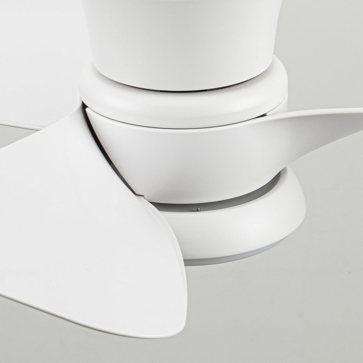 31" Mazon Modern DC Motor Flush Mount Reversible Ceiling Fan with LED Lighting and Remote Control