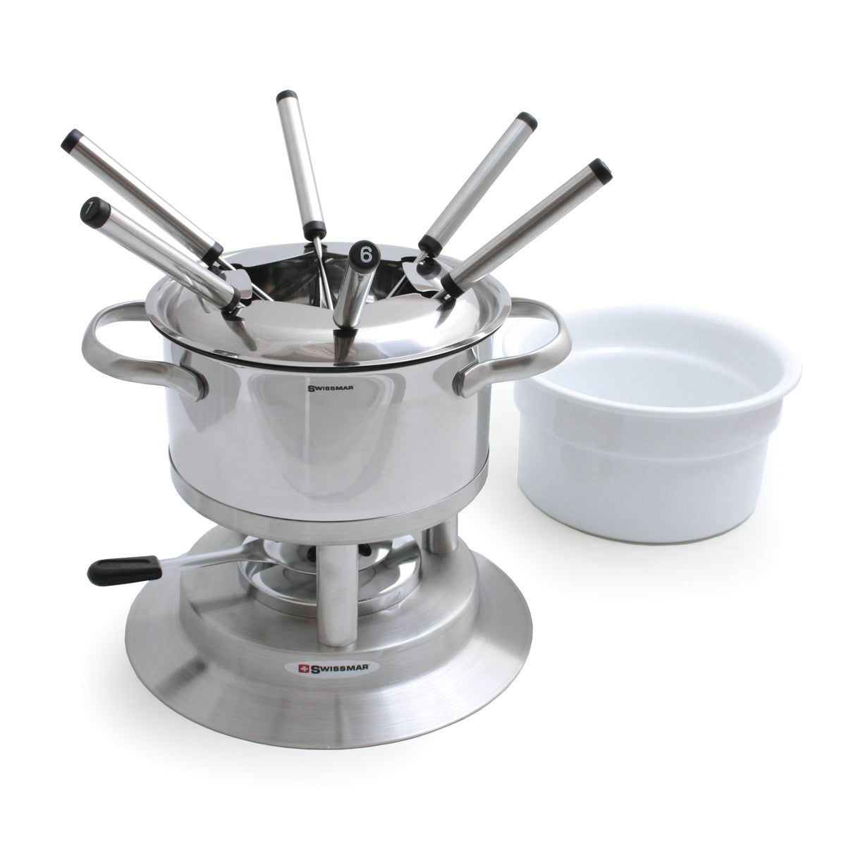 11-Piece Stainless Steel Fondue Set | Arosa | Swissmar