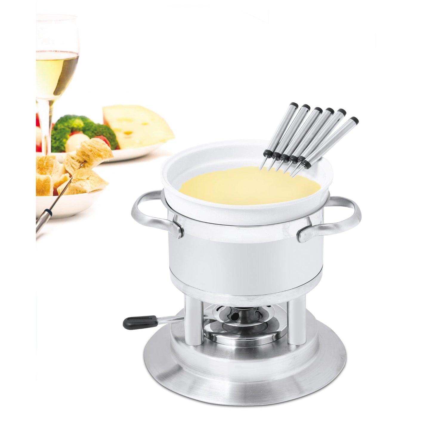 11-Piece Stainless Steel Fondue Set | Arosa | Swissmar