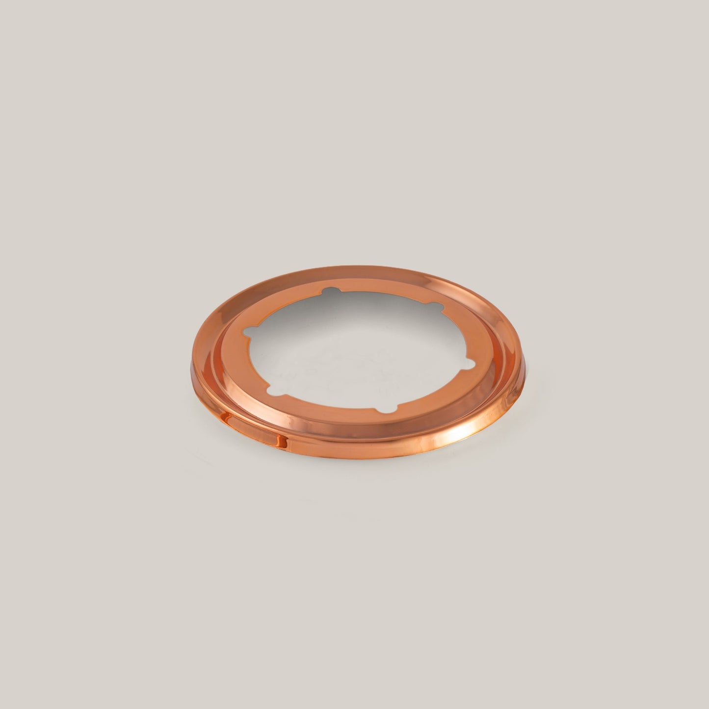 Biel Copper-Plated Oil / Broth Fondue Set