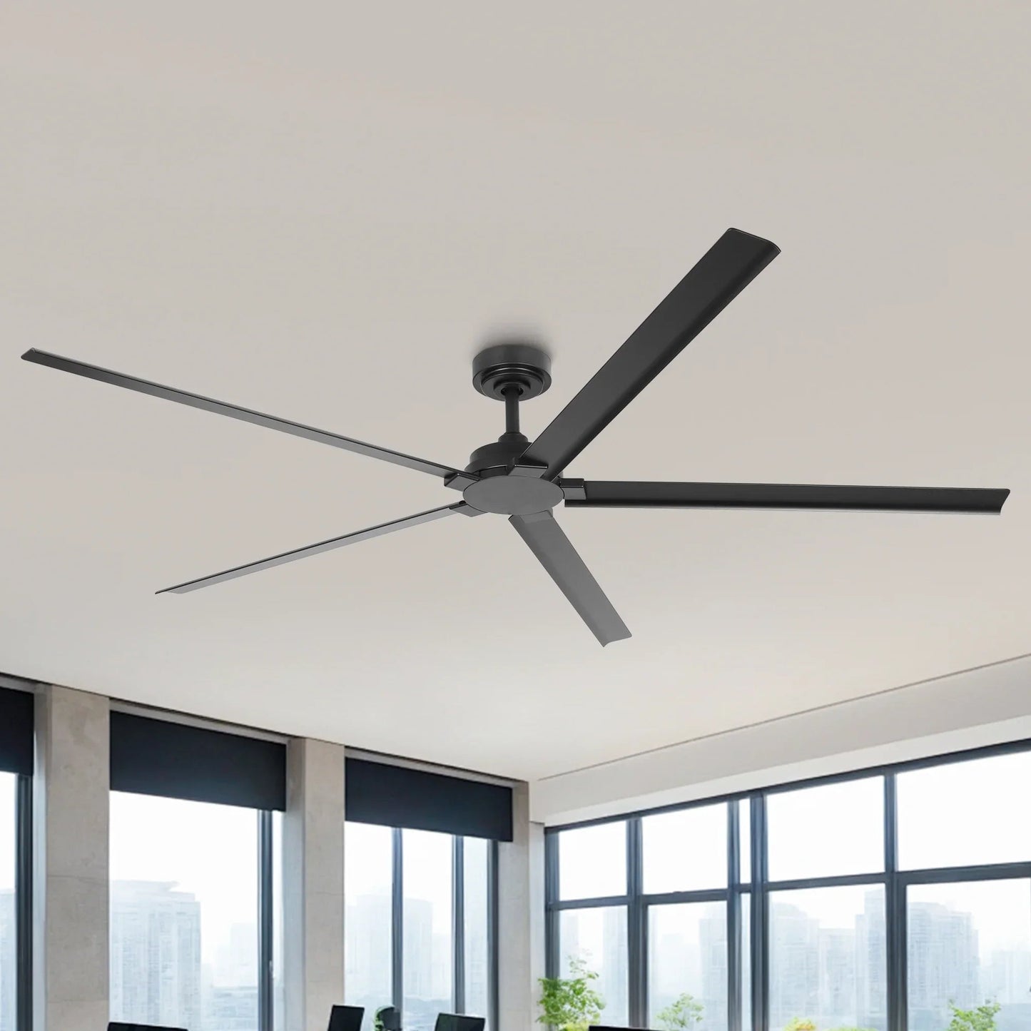 72 Inch 84 Inch Winni IPX4 Outdoor Downrod Mount Ceiling Fan With Remote Control