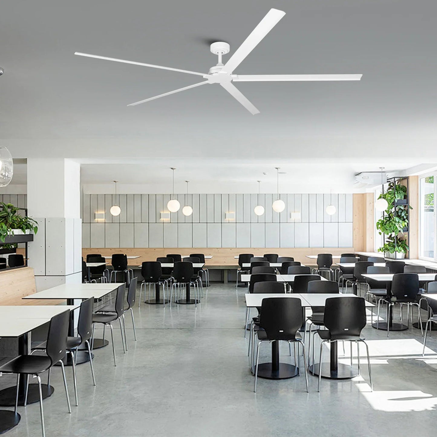 72 Inch 84 Inch Winni IPX4 Outdoor Downrod Mount Ceiling Fan With Remote Control