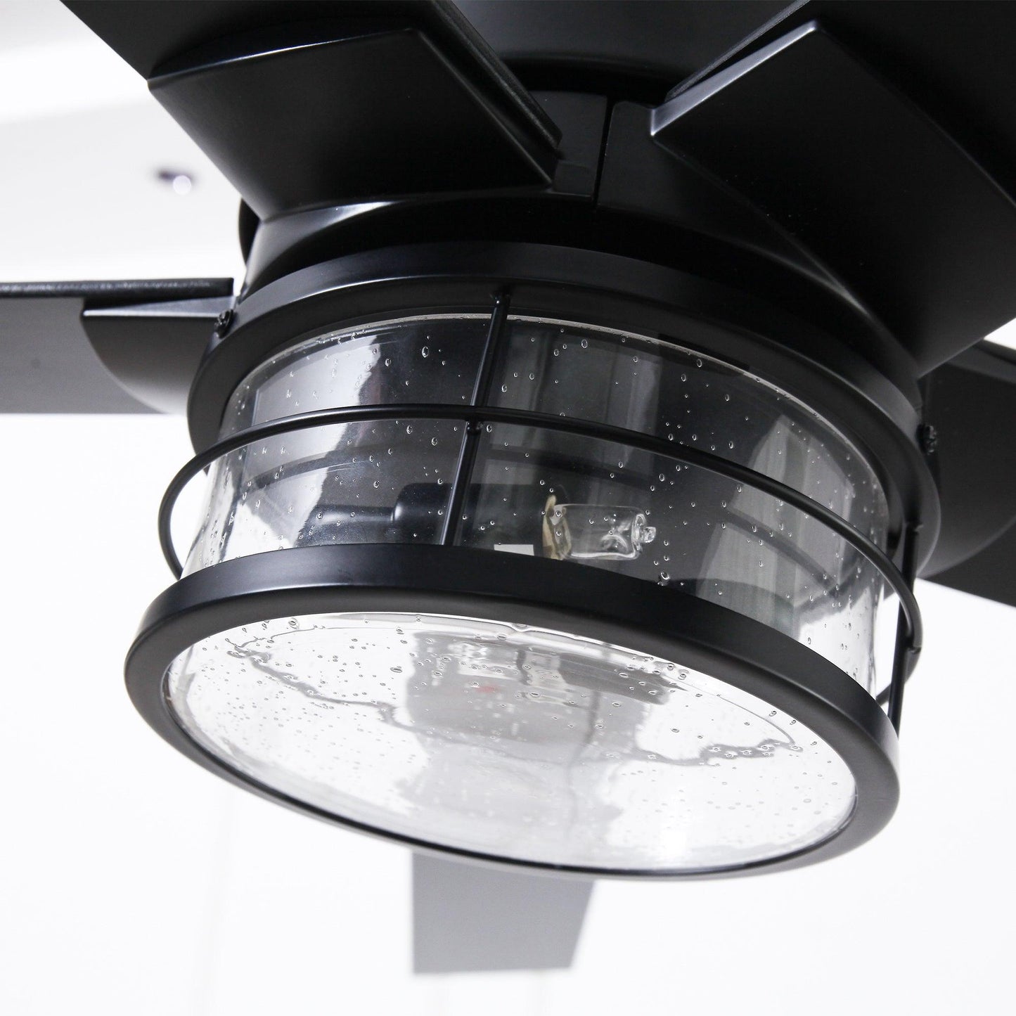 65" Modern DC Motor Downrod Mount Reversible Ceiling Fan With Lighting And Remote Control