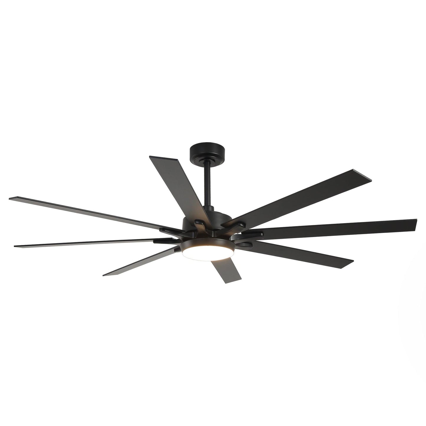 65 Inch Teresa Modern Double-sided Blades Ceiling Fan with Remote Control and LED Light
