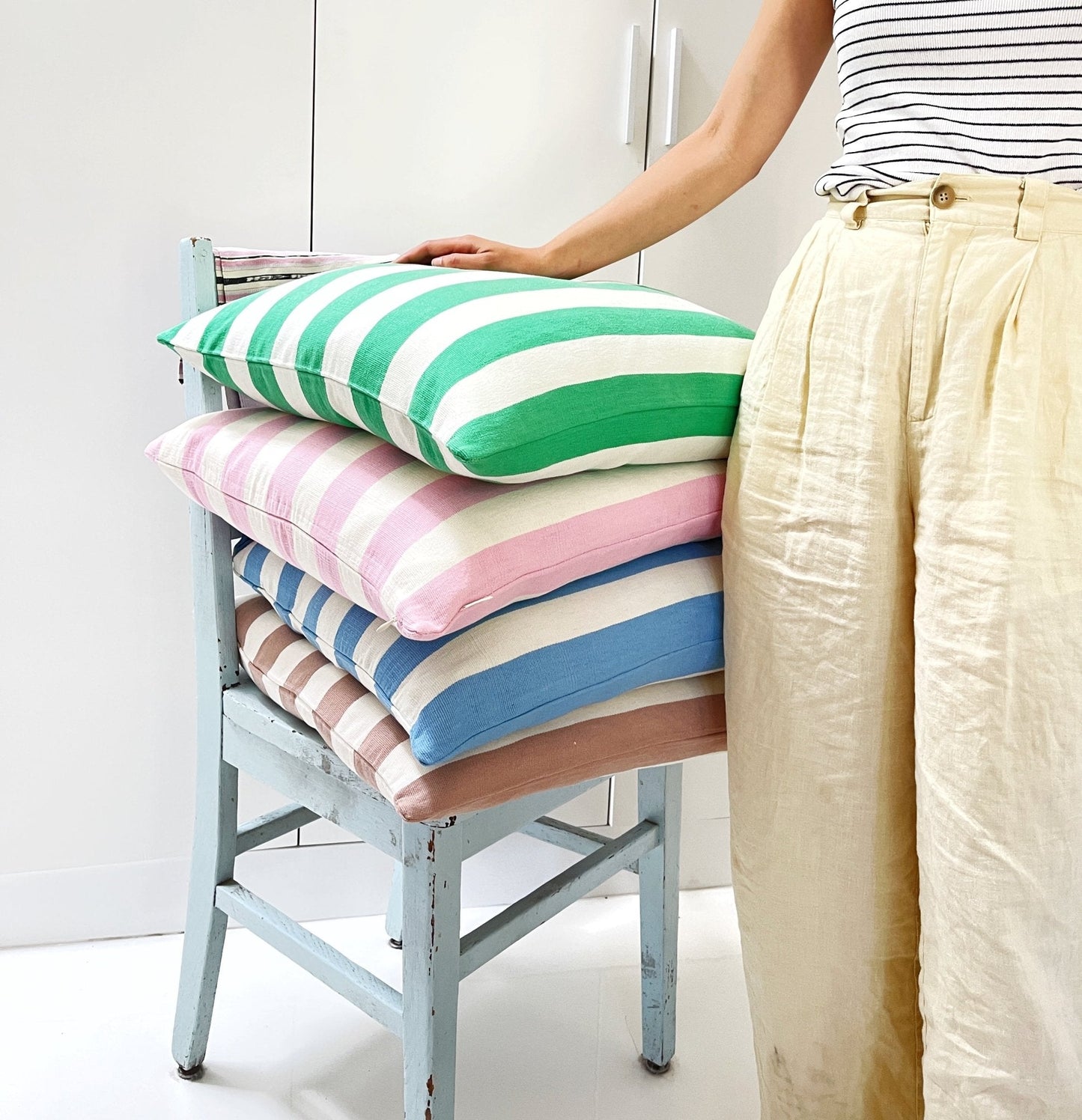 Santiago Cabana Stripe - Sky Blue
