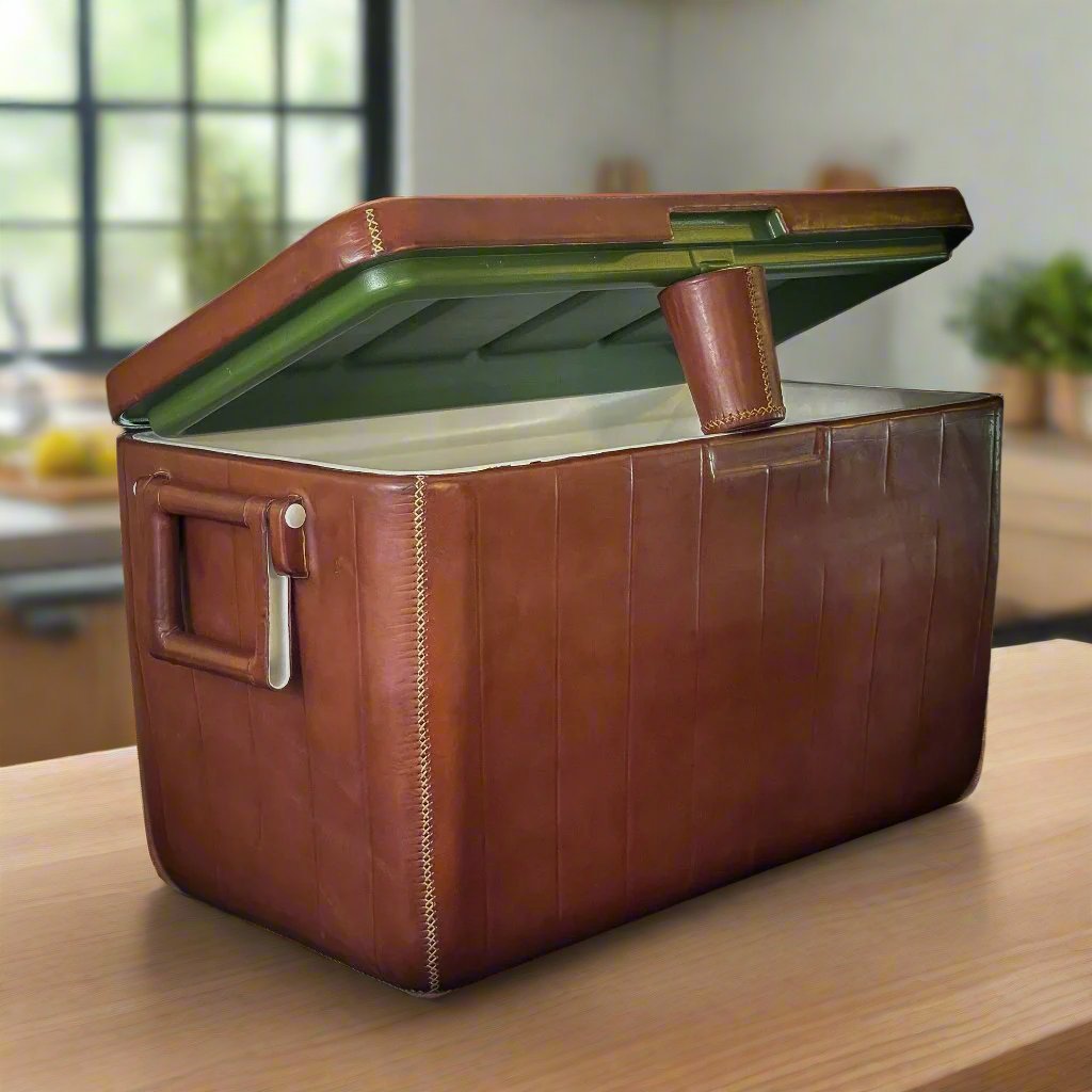 La Familia | XL Leather Cooler with Handles (46L)