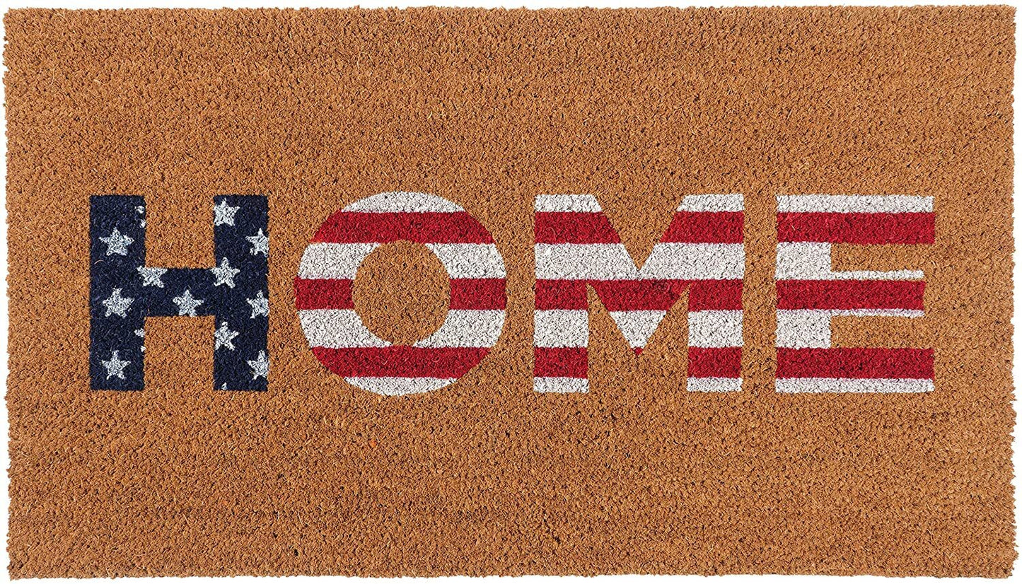 Home American Flag Coir Doormat