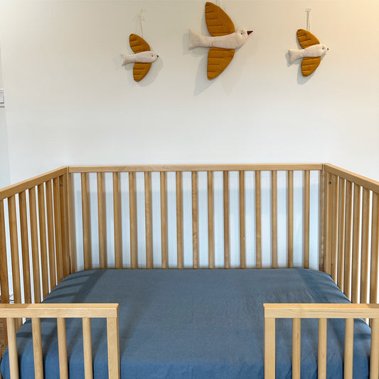 Crib Fitted Sheet (Lake Blue)