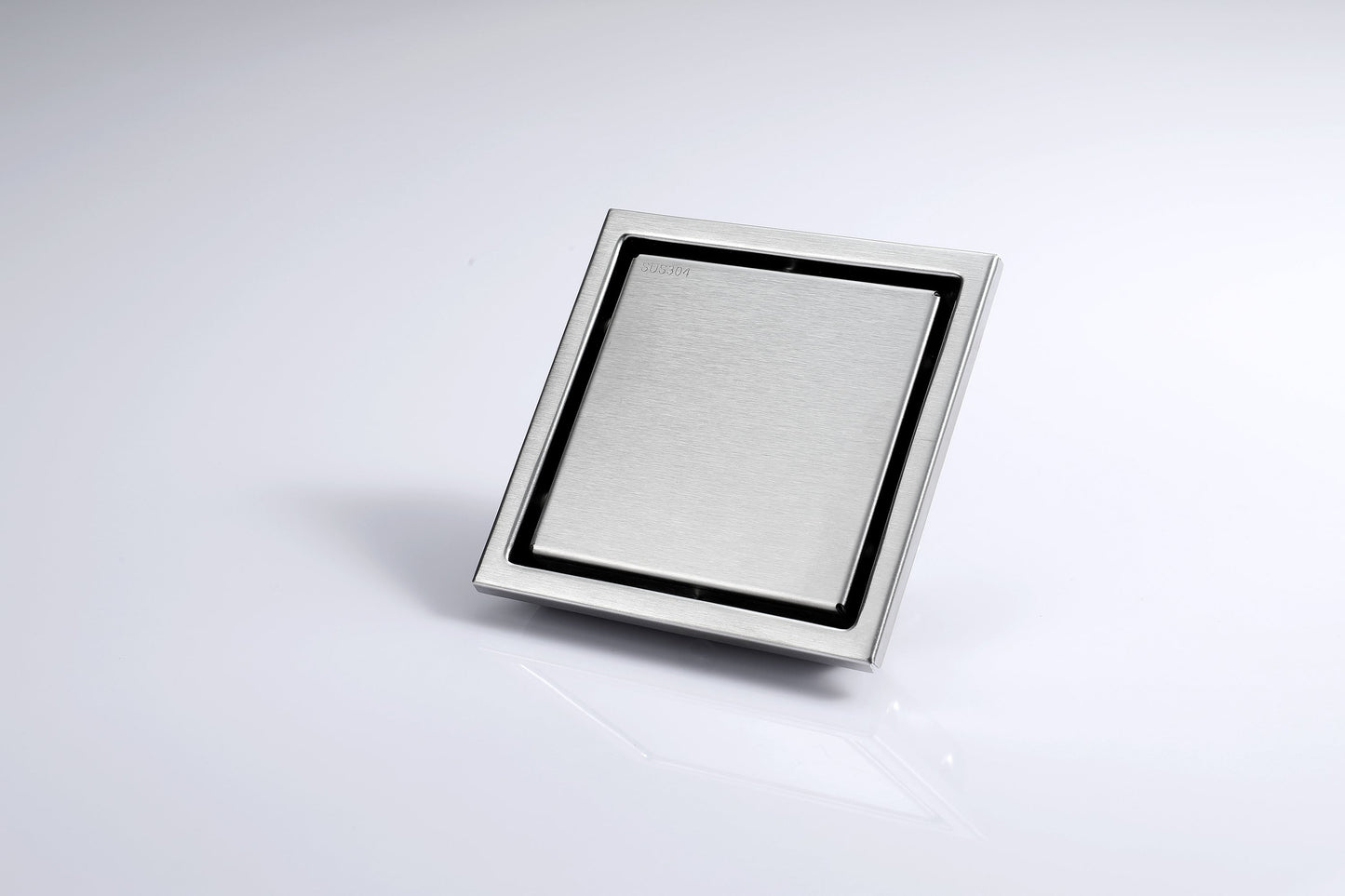 Brushed nickel stainless floor drain 6x6inch