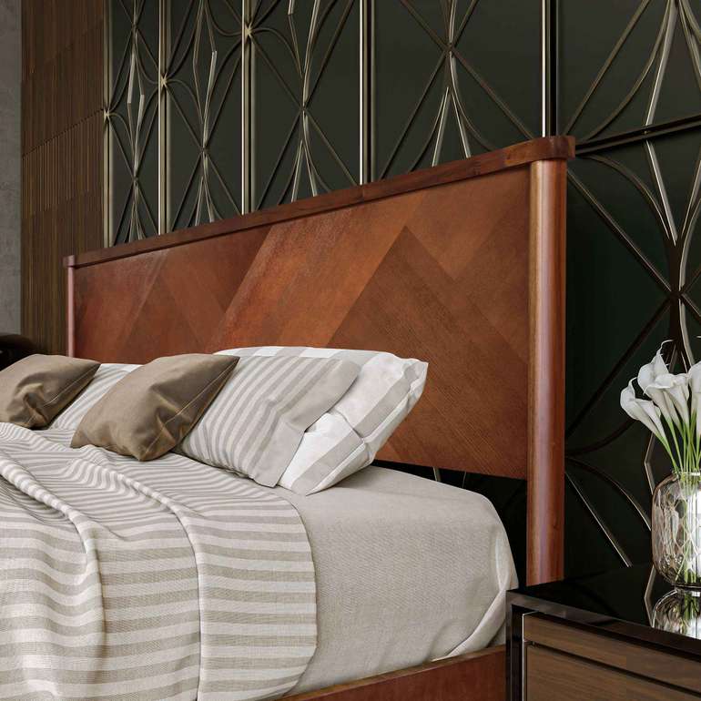 Rorns Panthera Platform Bed Frame With Headboard for Ultimate Comfort