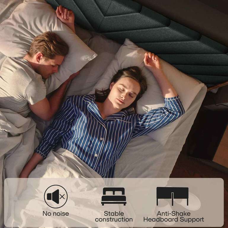 Acacia Astoria Upholstered Solid Wood Bed Frame for Elegant Bedrooms