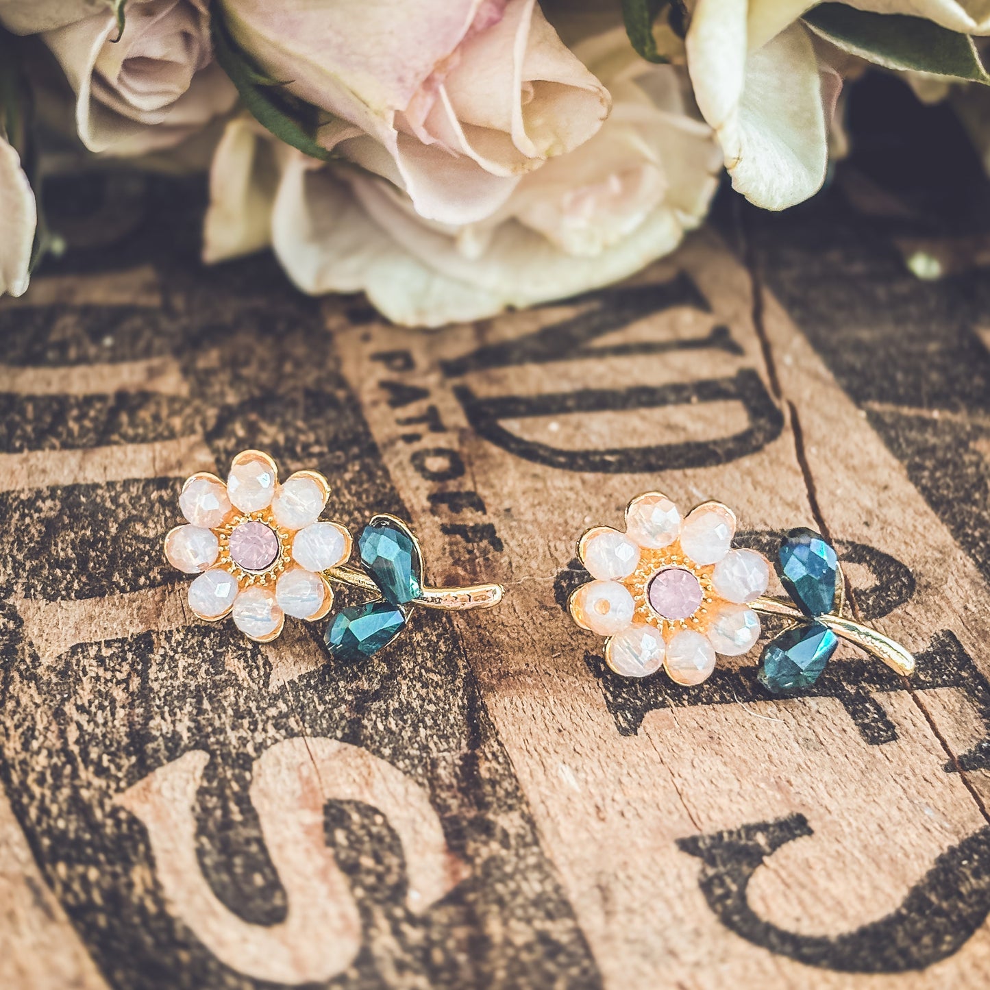 Beautiful Dainty Flower Studs
