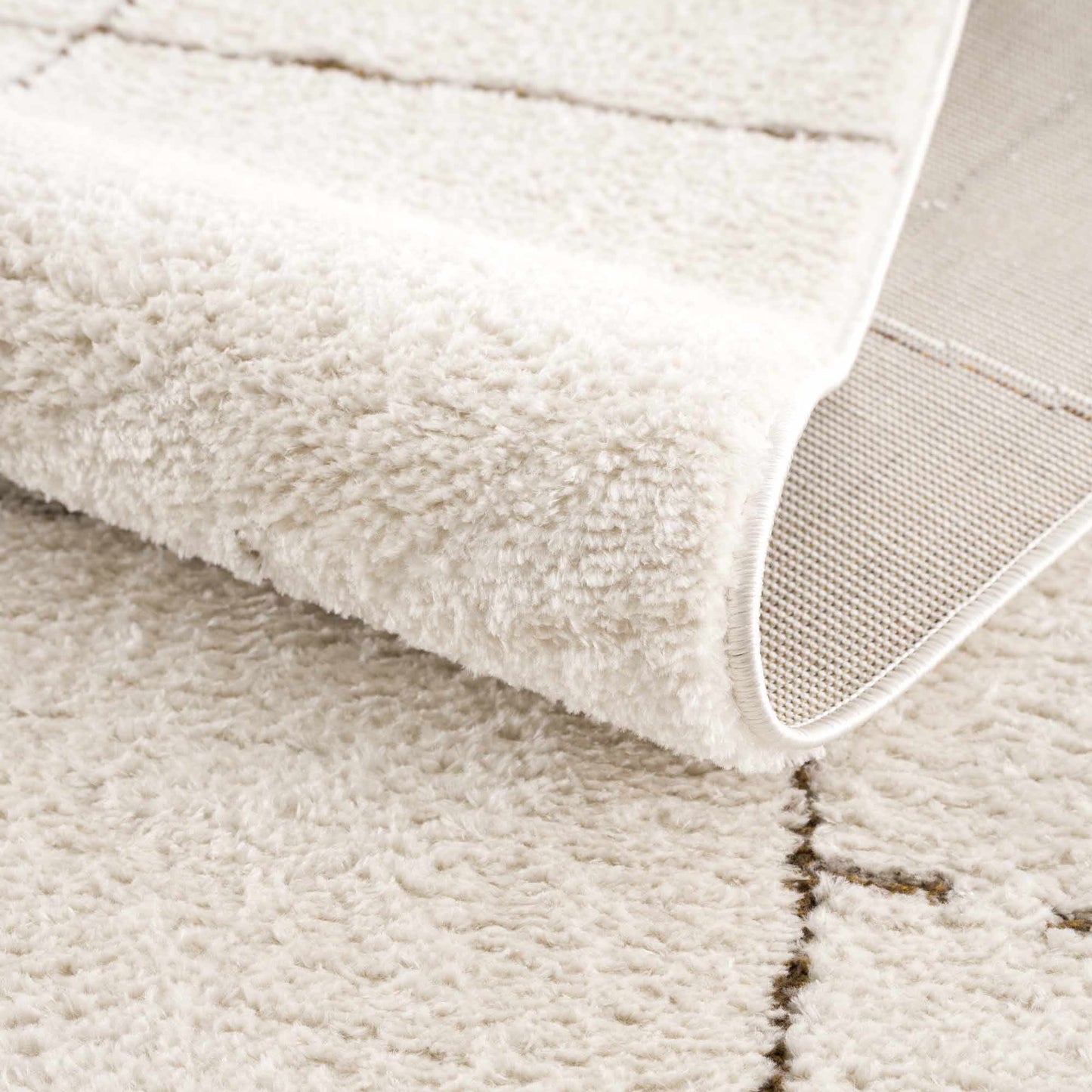 Koume Ivory & Brown Area Rug