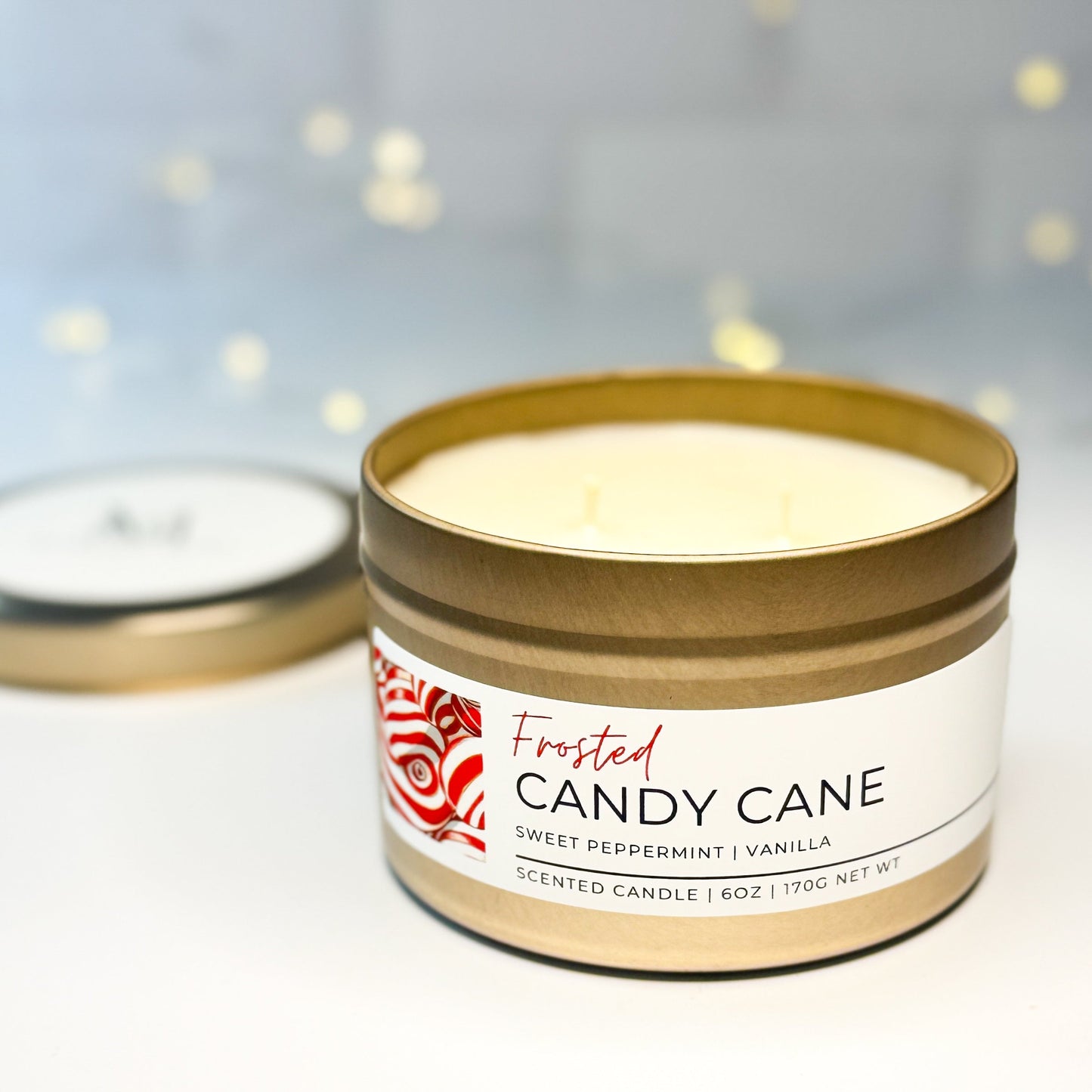 Frosted Candy Cane | Candles + Wax Melts