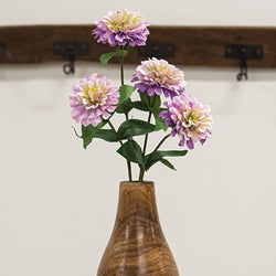 Lilac Zinnia Spray - 23.5"
